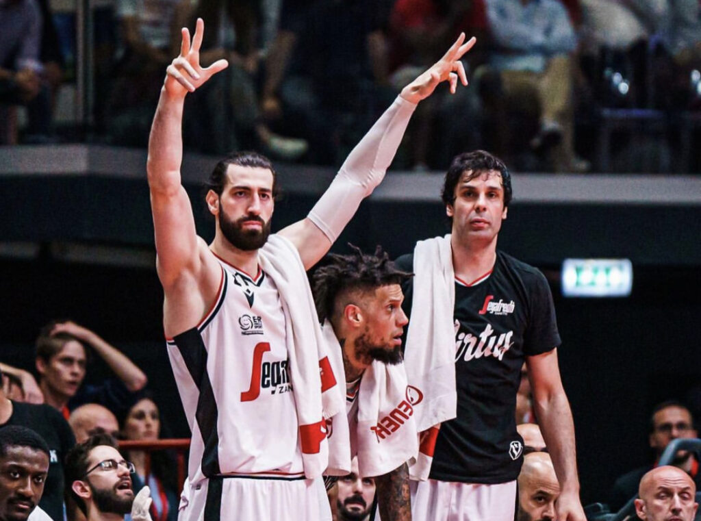 Shengelia, Hackett, Teodosic (Foto Virtus)